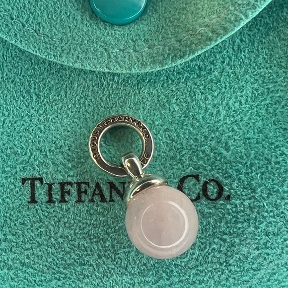 Tiffany & Co. Silver Fascination Pink Quartz Ball Charm - Picture 2 of 10